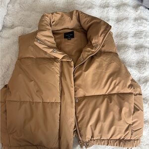 Love Tree Beige Puffer Vest